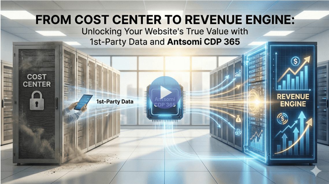 From Cost Center to Revenue Engine: Unlocking Your Website's True Value with 1st-Party Data and Antsomi CDP 365