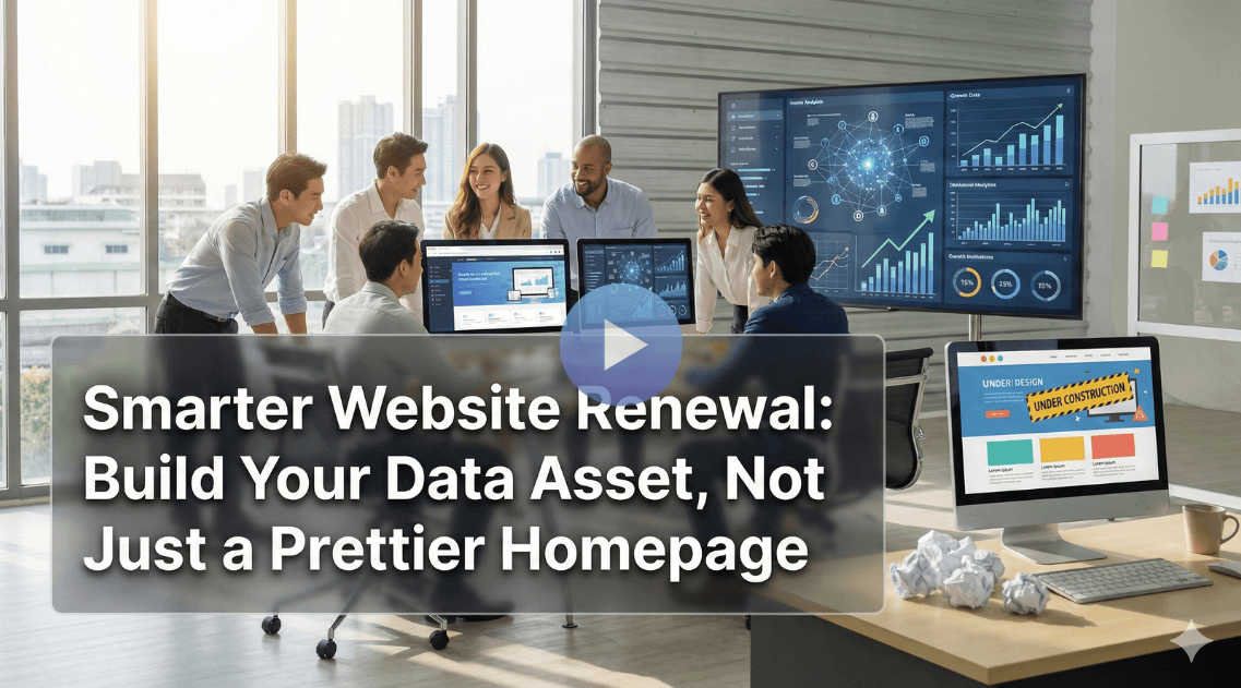 Smarter Website Renewal: Build Your Data Asset, Not Just a Prettier Homepage