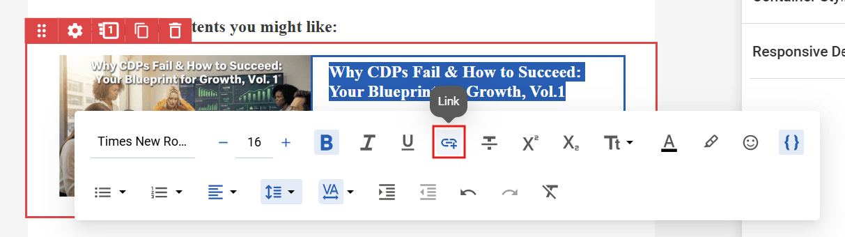 Title Link Selection