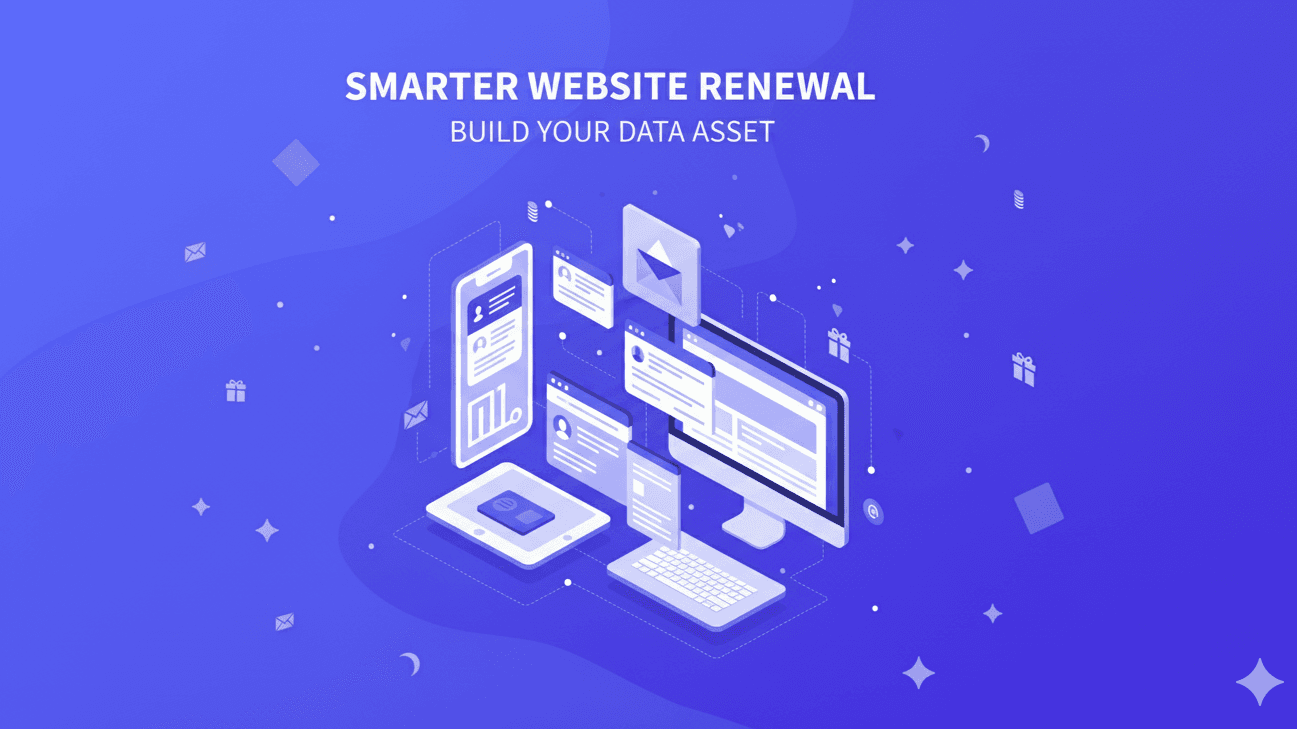 Smarter Website Renewal: Build Your Data Asset, Not Just a Prettier Homepage
