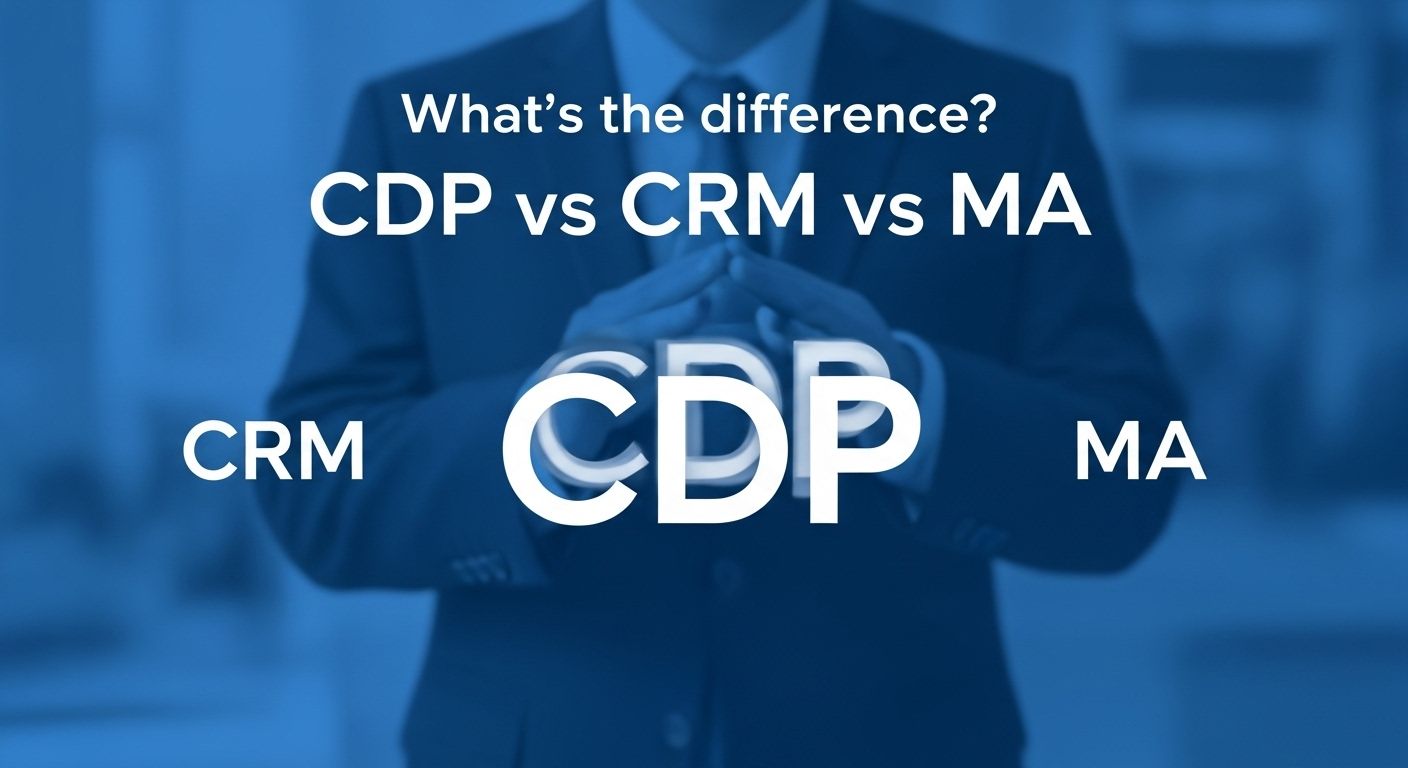 What’s the difference? CDP vs CRM vs MA